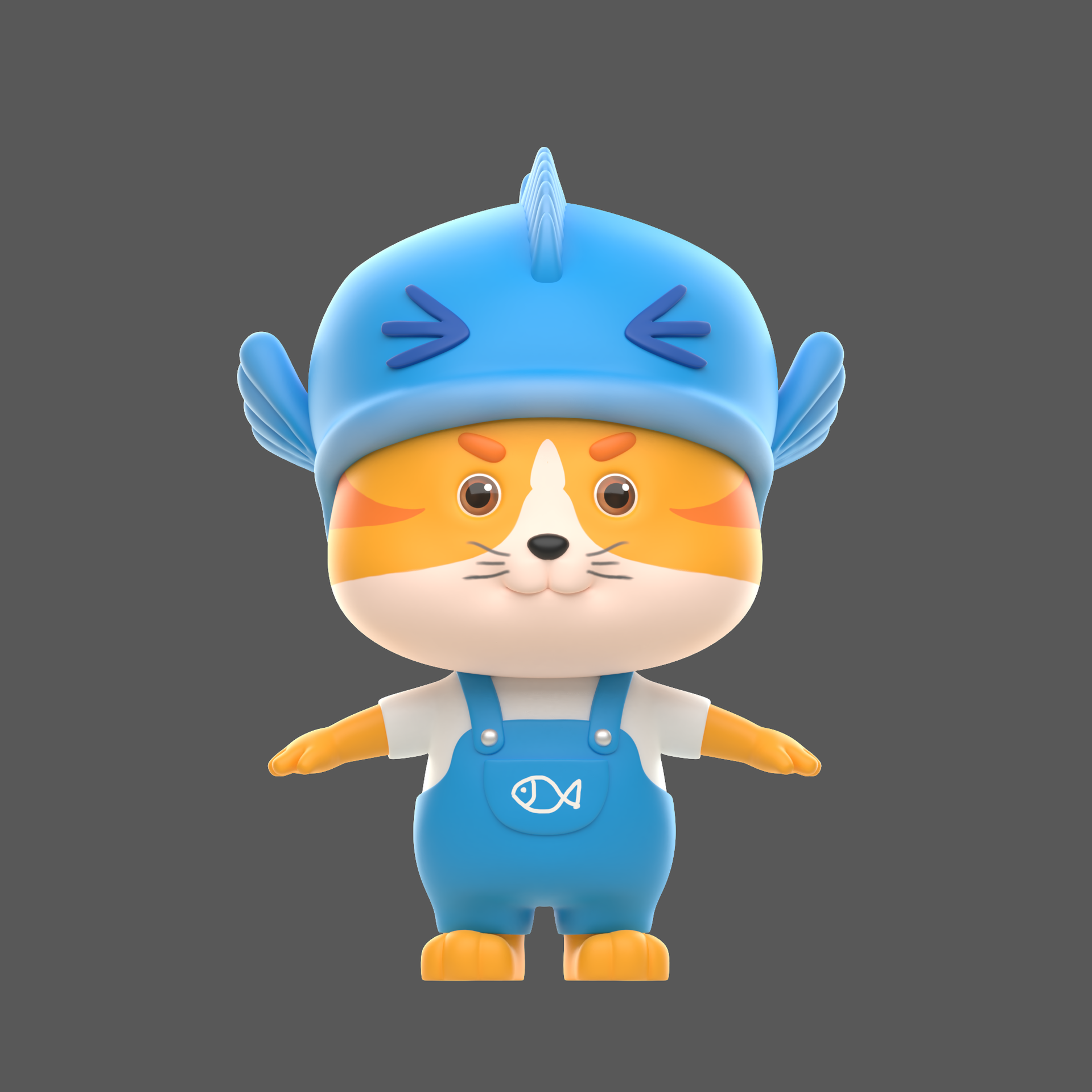 卡通动画盲盒形象鱼喵喵