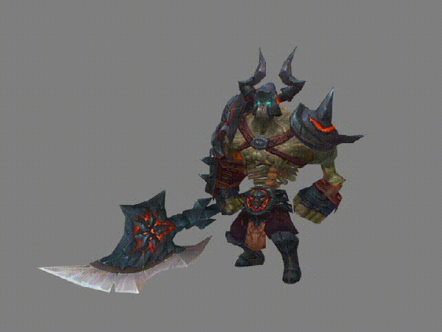 骷髅战士恶魔带动画