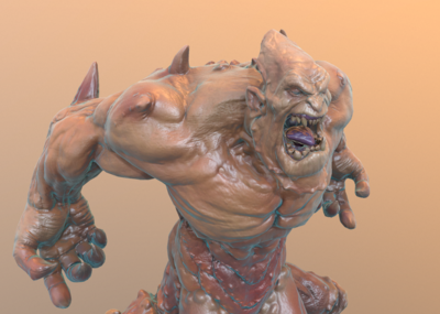 次时代 pbr 螃蟹怪物 战士 外星 异形 肌肉 恶魔