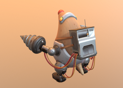 次时代 pbr 鼹鼠 地鼠 钻地 打洞 卡通 q版