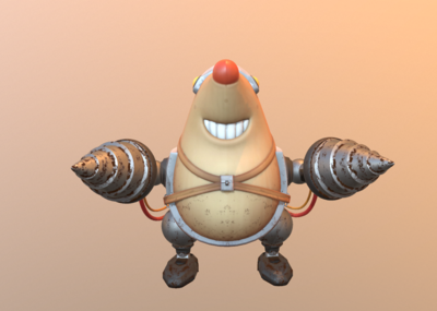 次时代 pbr 鼹鼠 地鼠 钻地 打洞 卡通 q版