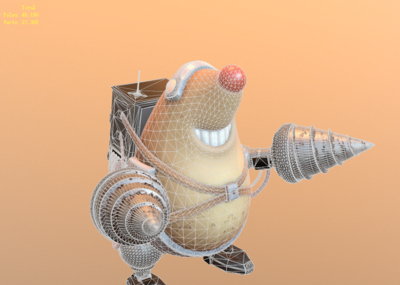 次时代 pbr 鼹鼠 地鼠 钻地 打洞 卡通 q版