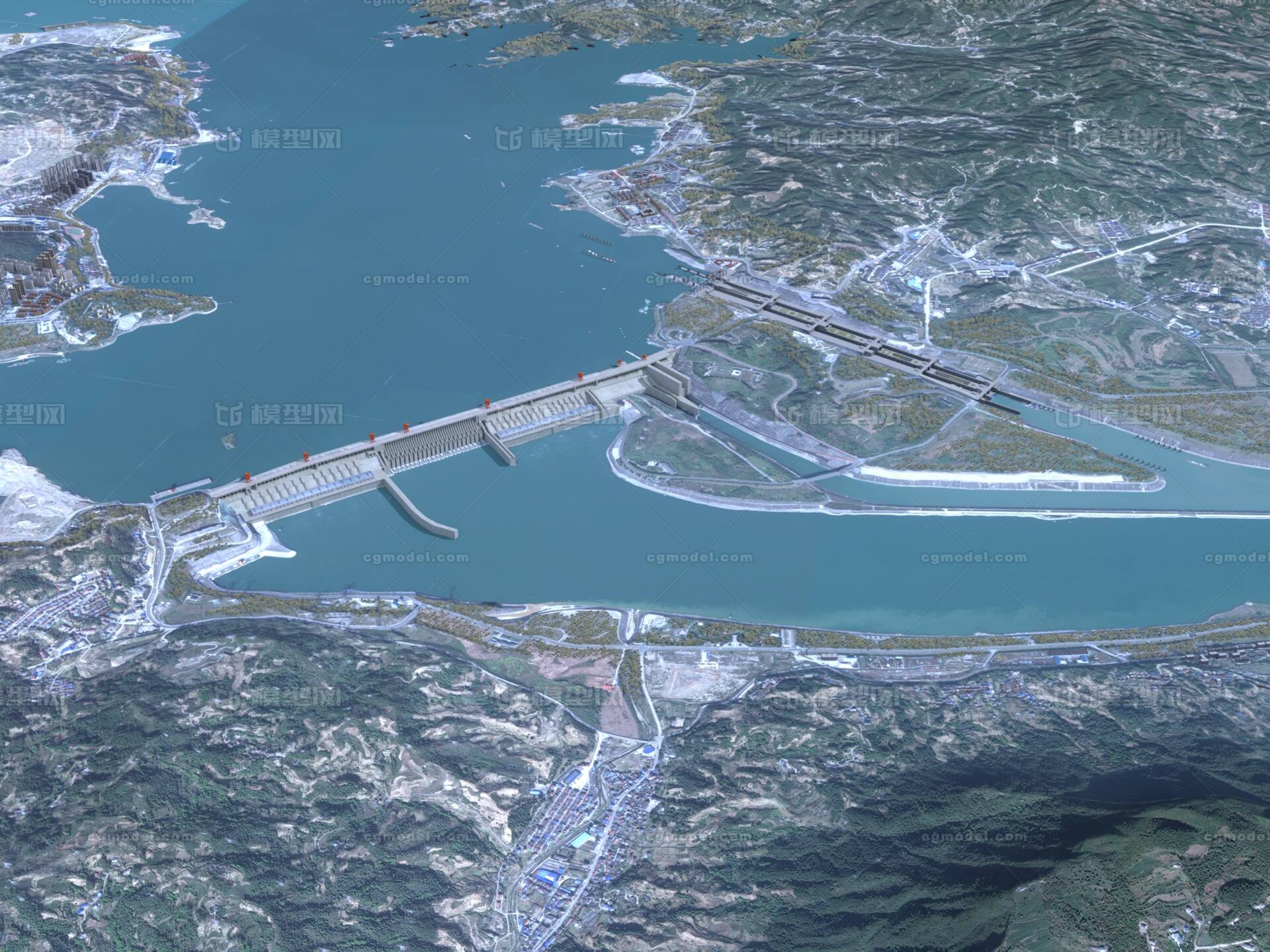 三峡大坝,三峡,船闸,三峡水系