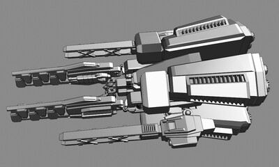 ai型驅兵器 托勒密狂風系統_摸形者作品_機械/器械工業設備_cg模型網