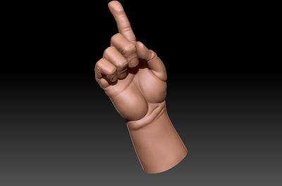 一指定乾坤人体肉嘟嘟手指姿势高模