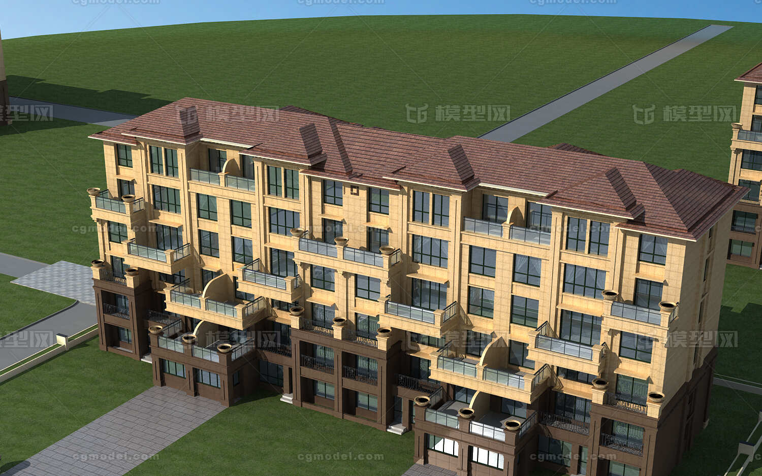 楼 住宅小区 住宅楼 多层住宅 多层建筑 建筑 建筑模型 多层住宅小区