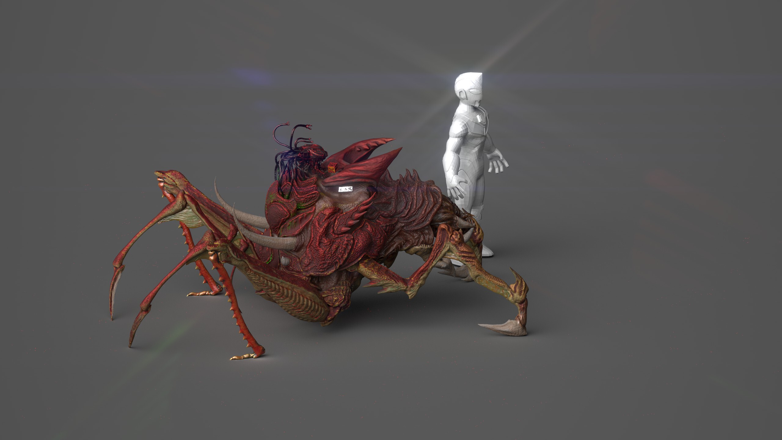 零号怪兽上色版_mr十三作品_角色/人物/生物_cg模型网