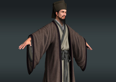 宋朝 古代男人模型-男人模型库-FBX(.fbx)模型下载-cg模型网
