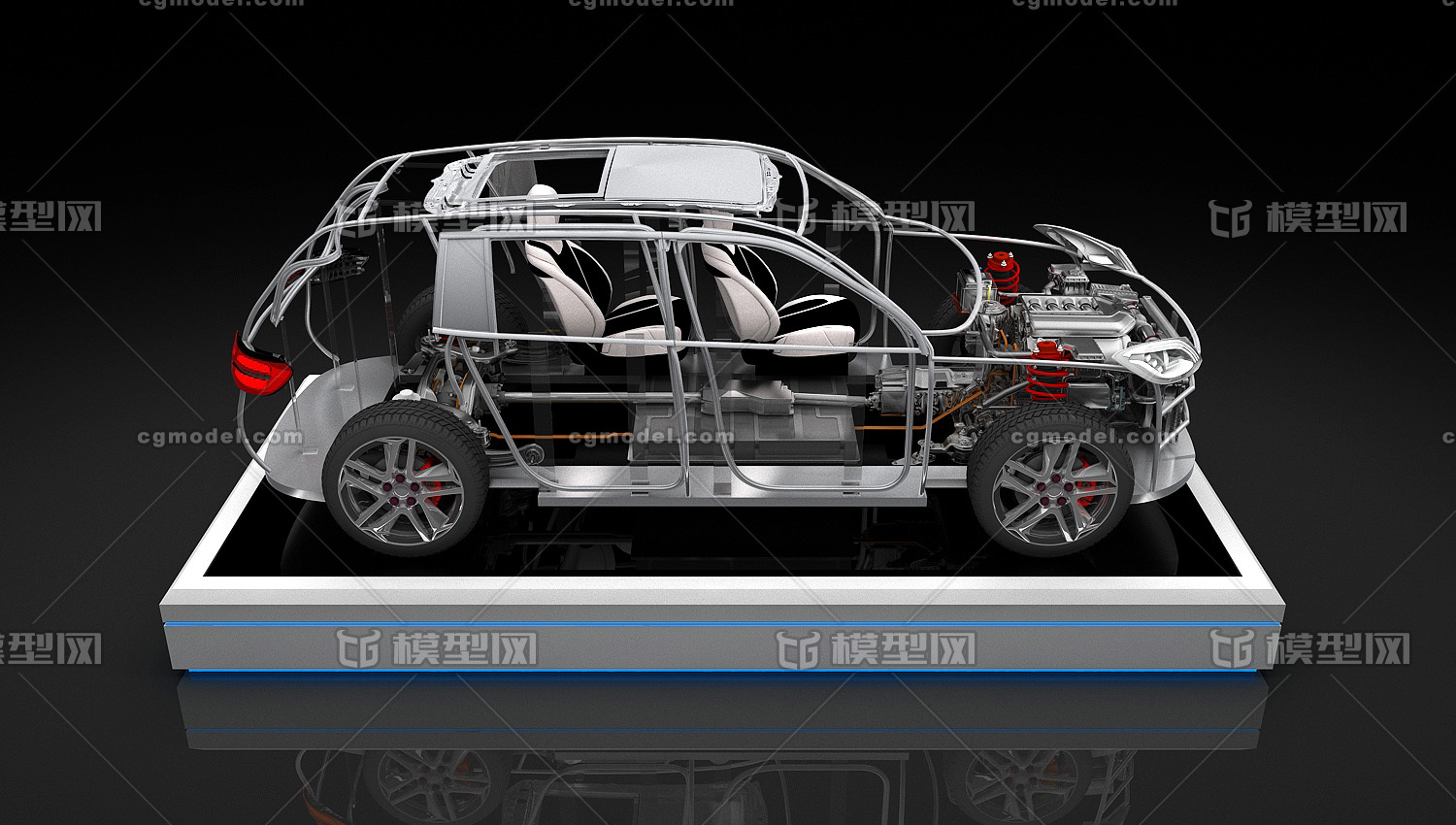 汽車底盤 解剖車 切割車 輪轂 輪胎 配件 發動機 汽車座椅 電動車