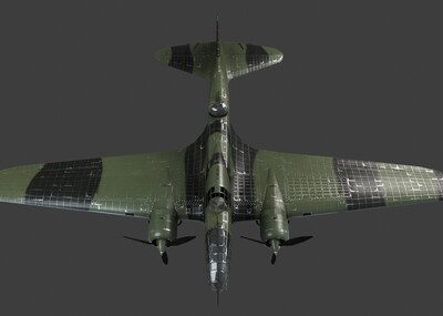 pbr 【二战名机】苏联卫国战争 二战 伊尔4轰炸机 il