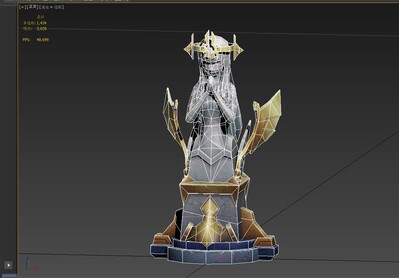 卡通 手绘圣女03 雕塑 statue 天使石像