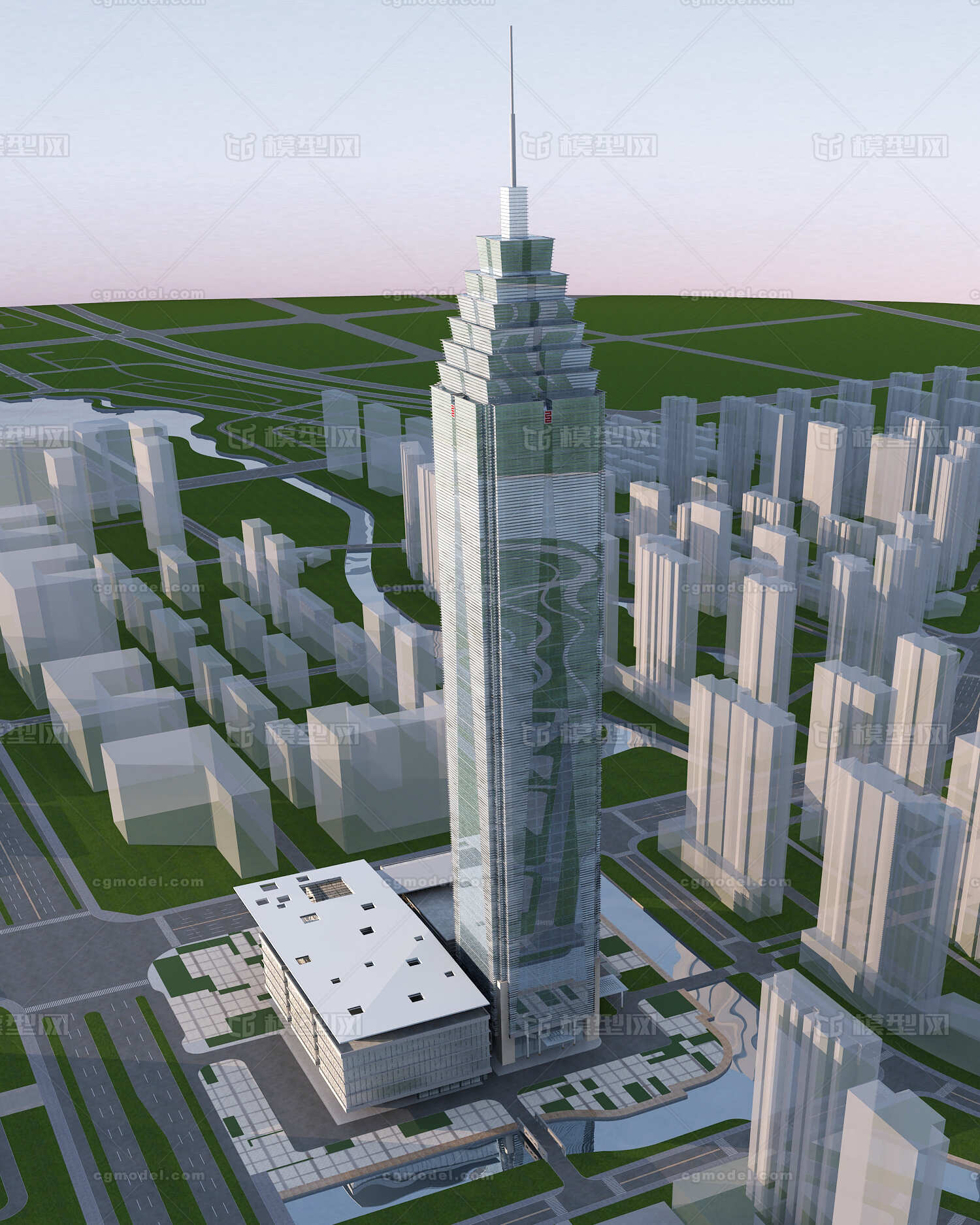 高层办公楼 建筑 建筑模型 办公楼 办公建筑 现代建筑 高层建筑 办公