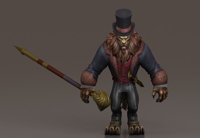 狮子人 狮人 狮子绅士 人形怪物 狮子怪 大狮子 人形狮子 狮子战士