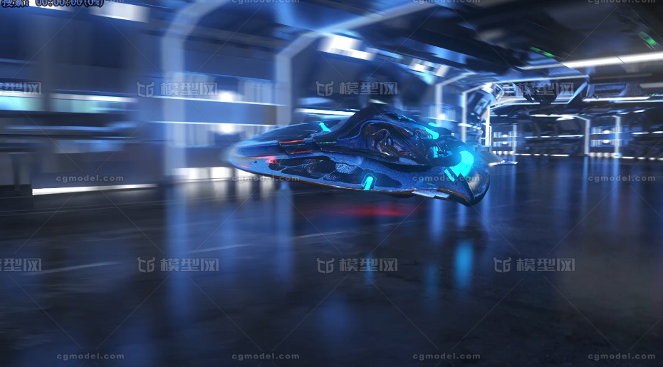 隧道穿梭C4D模型场景模型-科幻场景模型库-Cinema 4D(.c4d)模型下载-cg模型网