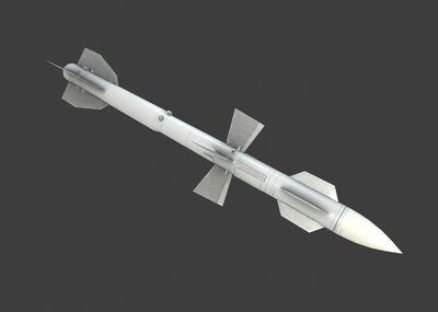 PBR R27中距空空导弹模型-火炮器械模型库-3ds Max(.max)模型下载-cg模型网