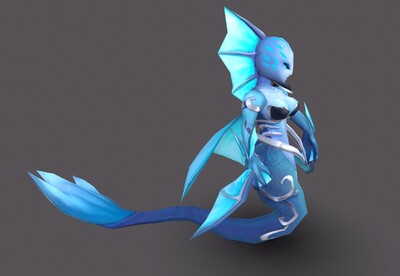 卡通手绘 海妖【5组动画】 水妖 鱼精 鱼妖