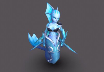 卡通手绘 海妖【5组动画】 水妖 鱼精 鱼妖