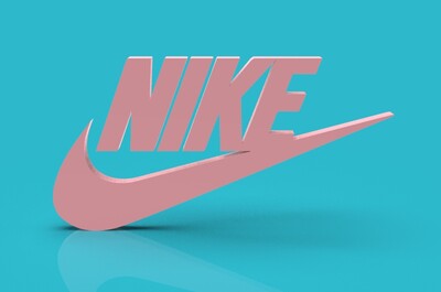 粉色耐克logo壁纸图片