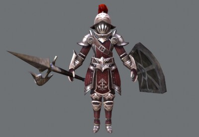 卡通 西方盔甲骑士【12组动画】手绘 守卫士兵 solider