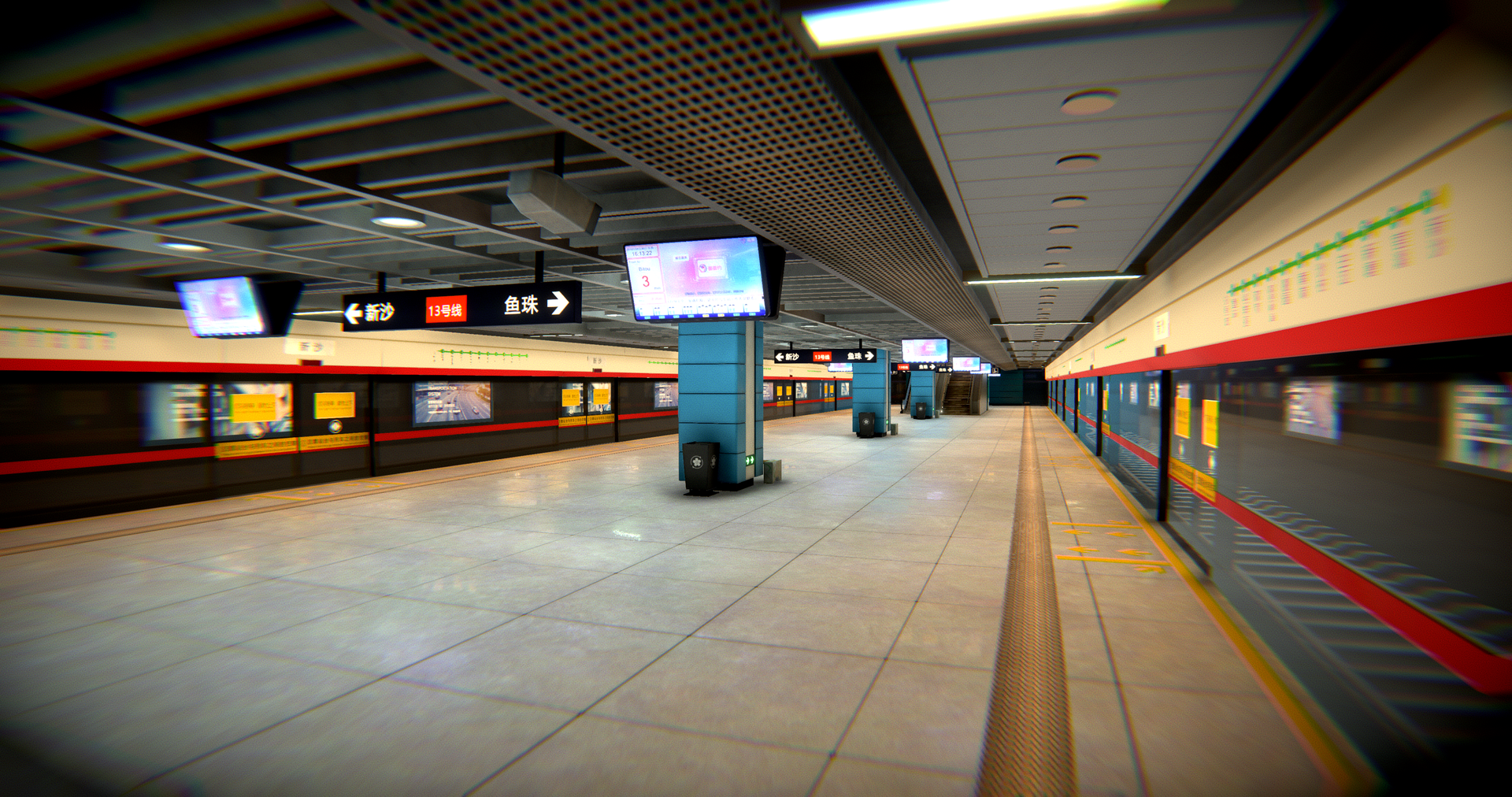 unity_地铁站烘焙效果