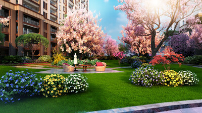 园林 景观园林 新中式园林现代园林 中_lzjp作品_场景现代场景_cg模型