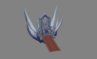 王座魔王宝座枯骨骨头骨刺地毯