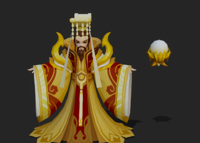 卡通 q版 玉皇大帝 玉帝 古代帝王 皇帝 帝皇 君王 帝王 皇上 神话