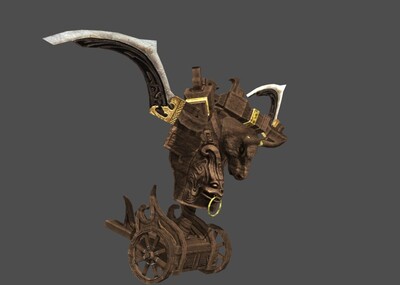 写实机关兽木牛古代战争机器带动画