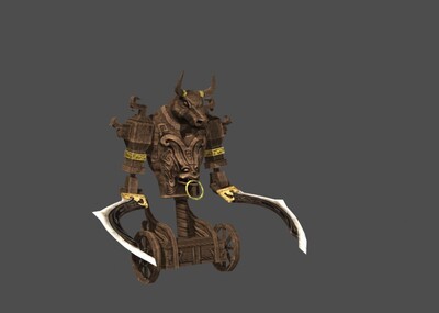 写实机关兽木牛古代战争机器带动画