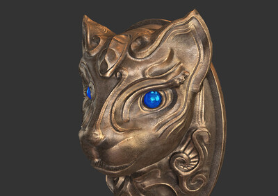 神奇魔镜 铜镜 手镜 手持_heikeji作品_生活用具珠宝首饰_cg模型网