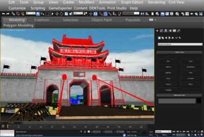 写实古代城市建筑场景模型-古代场景模型库-3ds Max(.max)模型下载-cg模型网