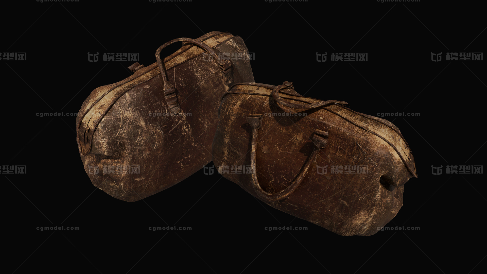 次时代手提包 破旧皮包模型-个人用品模型库-FBX(.fbx)模型下载-cg模型网
