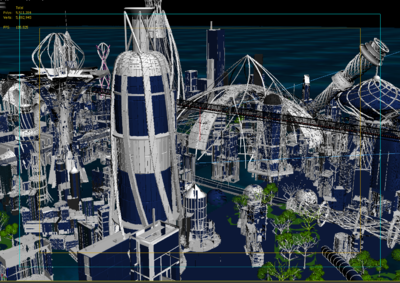 未来城市 未来城市,科幻城市,海上都市,高科技管道