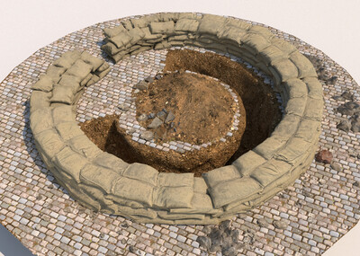 战壕 战争场景 淞沪会战环形战_spikegao作品_场景现代场景_cg模型网