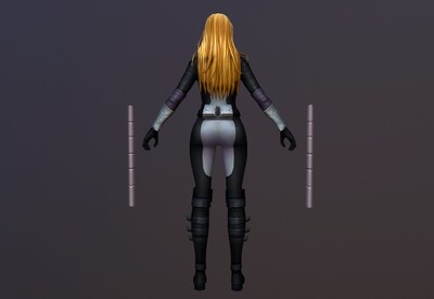 格斗高手-仿声鸟 漫威 超级英雄  手绘 简模 漫画角色