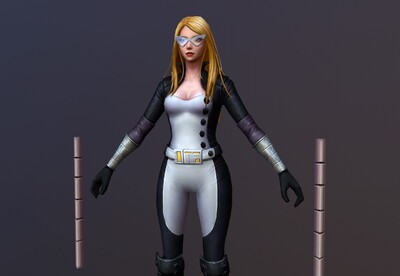 格斗高手-仿声鸟 漫威 超级英雄  手绘 简模 漫画角色