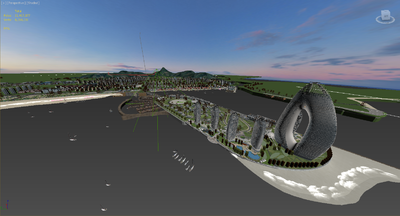 三亚度假海岸阳光海岸 海南地_dhxy5524lyq作品_场景现代场景_cg模型