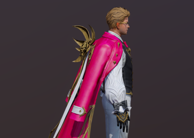 次世代 卡通 贵族 绅士 男爵 伯爵 侯_加油武汉2020作品_人物男人_cg