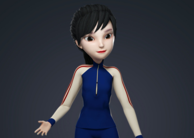 一家人姐姐女儿角色 妹妹小女孩 小萝莉 美女小学生 运动服卡通人物带