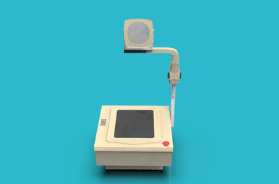 次世代 pbr 老式投影仪 幻灯机 投影幻灯片 课堂 校园 教学仪器 教学