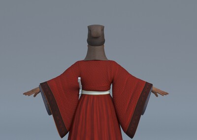 古代官吏服饰,通天冠,长冠,古代影视动画_ttimu作品