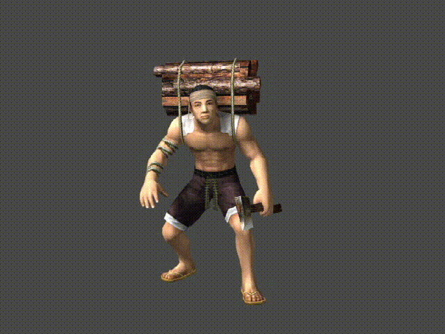 古代人物 樵夫模型-男人模型库-3ds Max(.max)模型下载-cg模型网