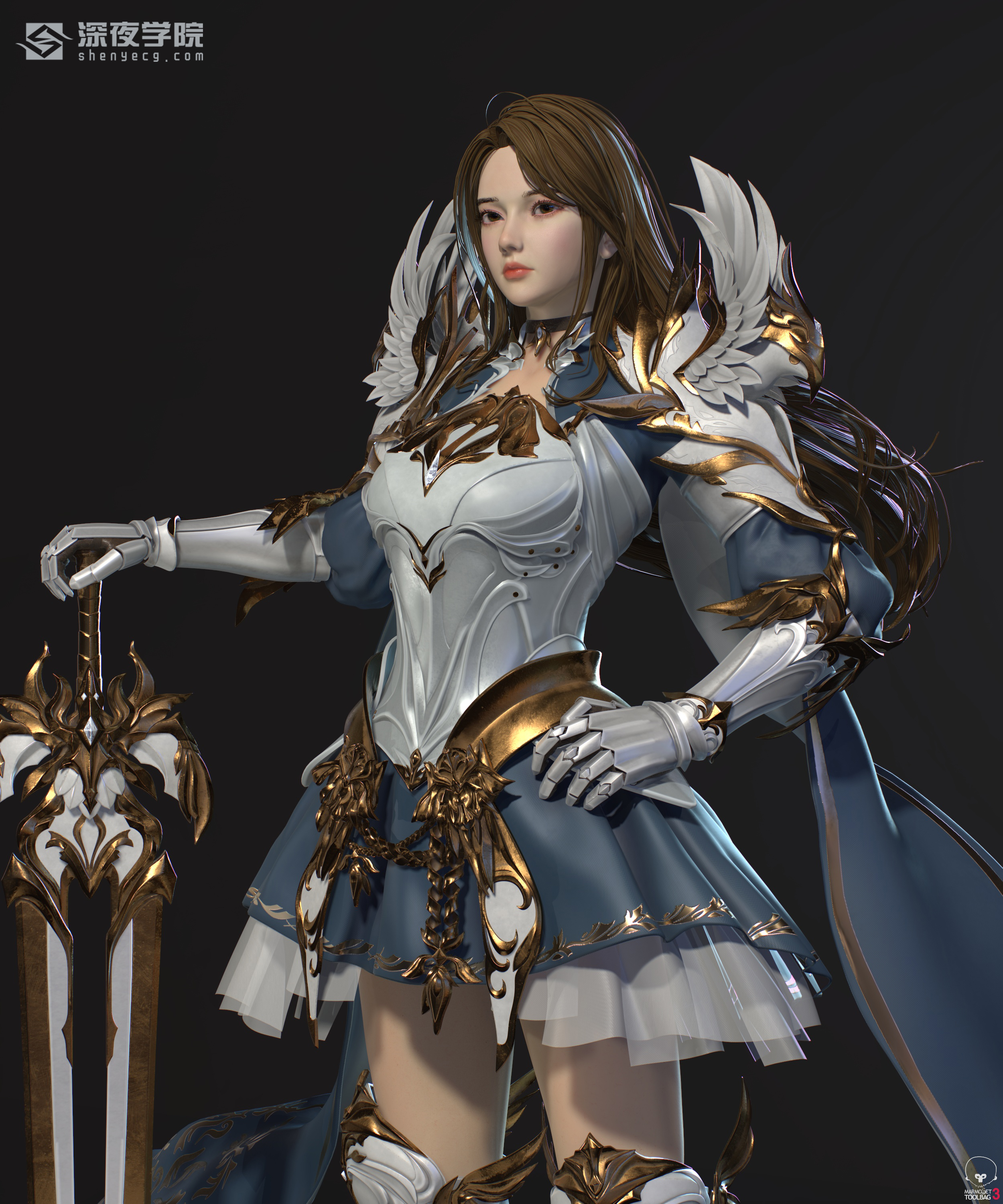 思凯 游戏角_深夜cg工作室作品_角色/人物/生物_cg模型网