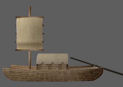 古代木船船舶交通工具