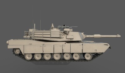 pbr 材质 m1a2主战坦克 m1主战坦 克艾布拉姆斯 m1a1主战坦克 美国