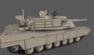 pbr 材质 m1a2主战坦克 m1主战_liner1007作品_车辆装甲车/坦克_cg