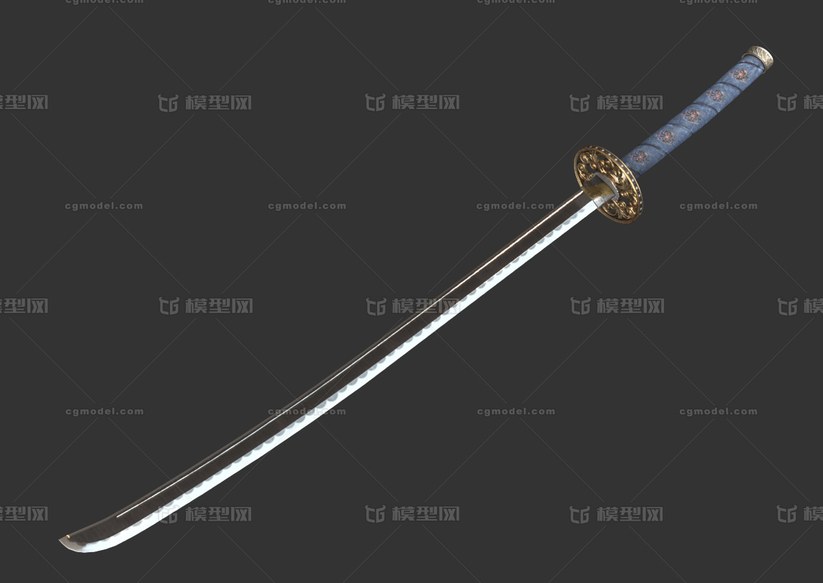 pbr次世代 武士刀 日本刀 太刀 冷兵器 忍者刀 东洋刀 刀剑 武器 写实