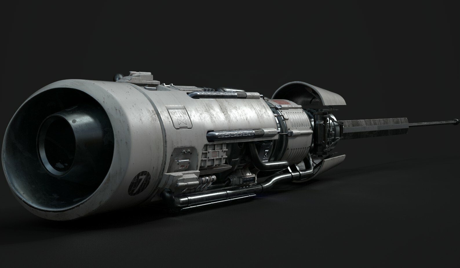 飞船引擎_云9555作品_游戏/影视/动画_cg模型网