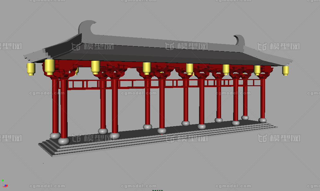 中式建筑 古典建筑 长廊 回廊 古建筑 园林建筑 老式建筑 明清长廊