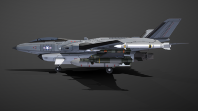 pbr-配置驾驶舱科幻战斗机_yudon作品_飞机/航空器军用飞机_cg模型网